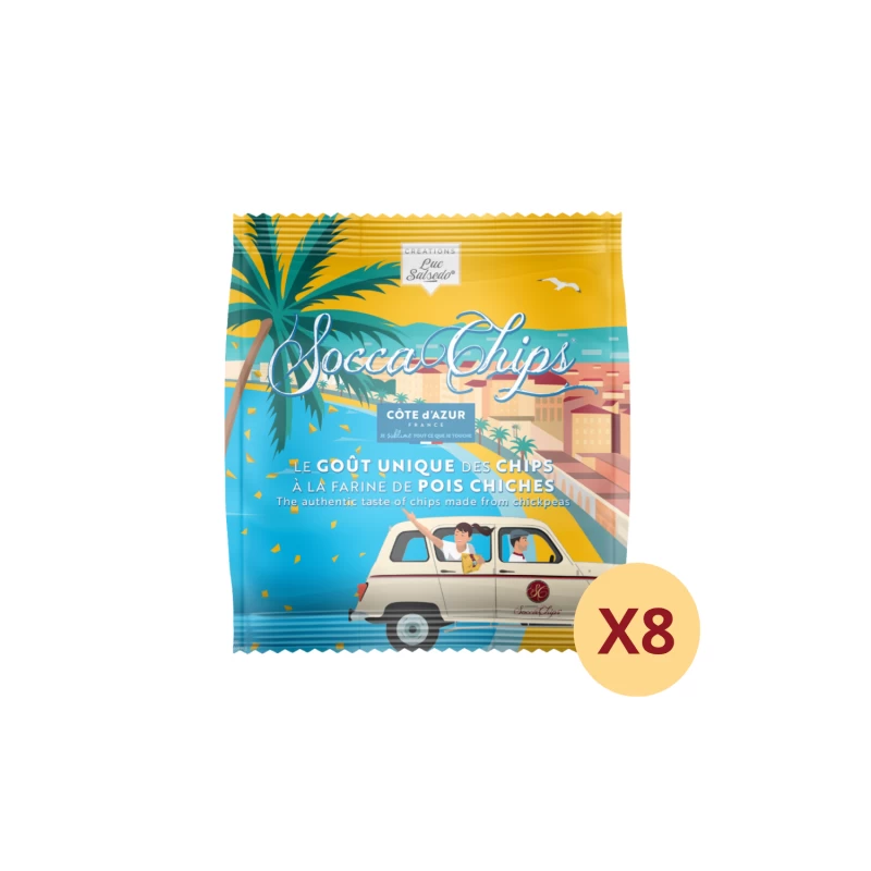 Socca Chips® POCKETS Illustrated plain x8